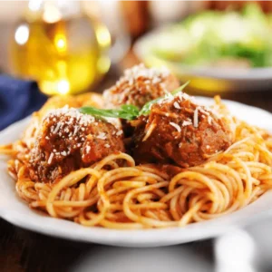 Kids Pasta with Sauce & Meatballs ❤️