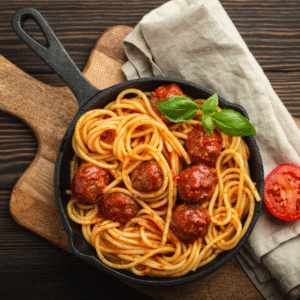 Meatballs Pasta